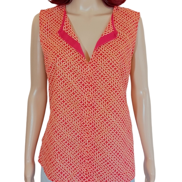 Liz Claiborne Graphic Print Top - Picture 3 of 9